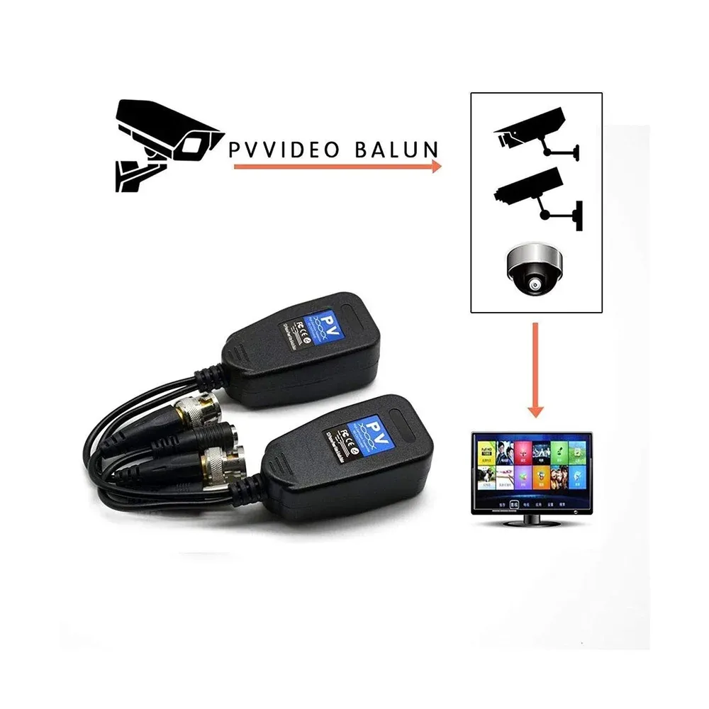 PVA Passive Power Video Balun (UTP & RJ45) – BNC CCTV Transmitter Balun